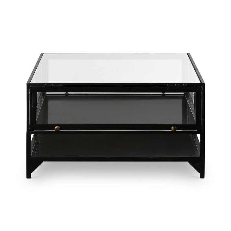 media image for shadow box coffee table in dark metal 2 265
