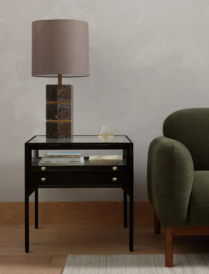 media image for orso shadow box end table in black design by bd studio 11 259