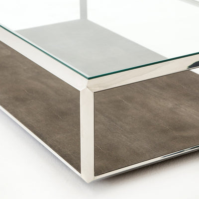 product image for shagreen shadow box coffee table new by bd studio vben 016a 7 42