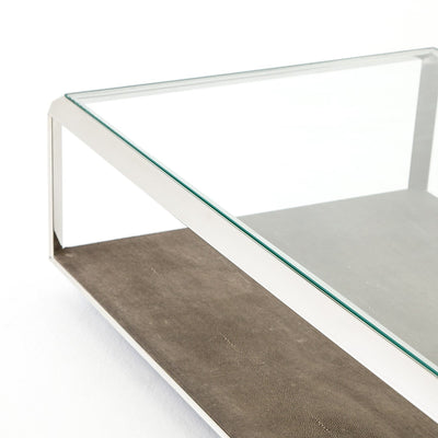 product image for shagreen shadow box coffee table new by bd studio vben 016a 11 33