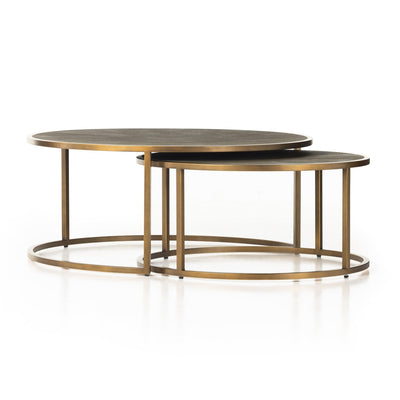 product image of shagreen nesting coffee table new by bd studio vben 018 1 520