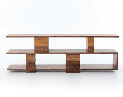 product image for ginger console table in natural peroba 6 84