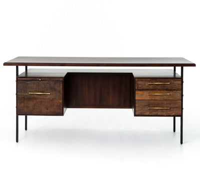 product image of Lauren Desk in Natural Peroba - Open Box 1 564