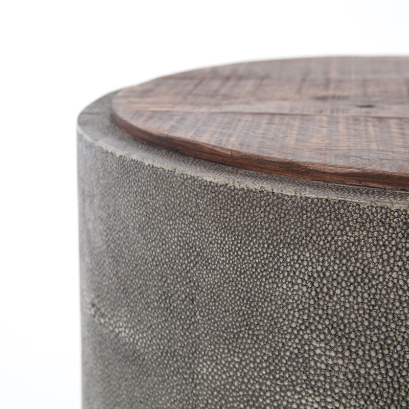 media image for crosby side table in charcoal shagreen 2 259