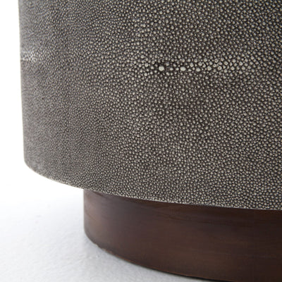 product image for crosby side table in charcoal shagreen 3 95
