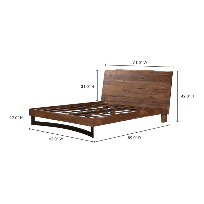 media image for Bent Queen Bed Smoked 4 211