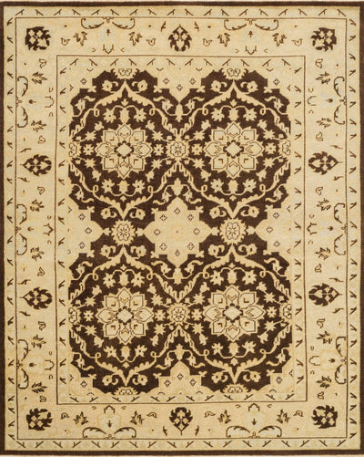 product image for Vernon Hand Knotted Brown/Light Gold Rug 1 91