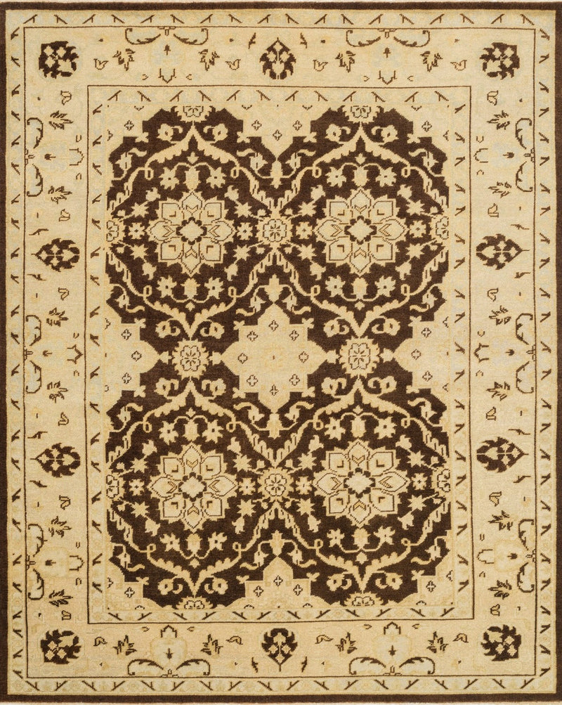 media image for Vernon Hand Knotted Brown/Light Gold Rug 1 299