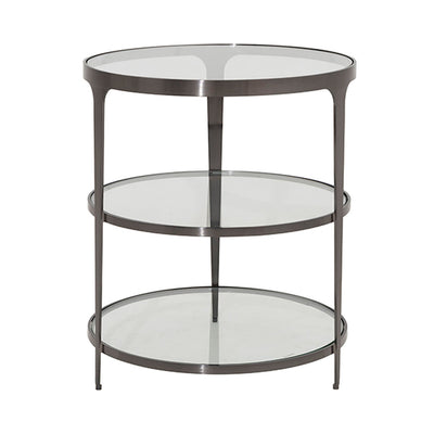 product image for three tier glass top round end table by bd studio ii vienna abr 4 1