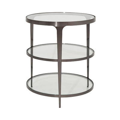 product image for three tier glass top round end table by bd studio ii vienna abr 1 78