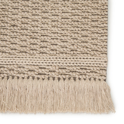product image for Soleil Indoor/ Outdoor Solid Beige/ Dark Taupe Rug by Jaipur Living 63