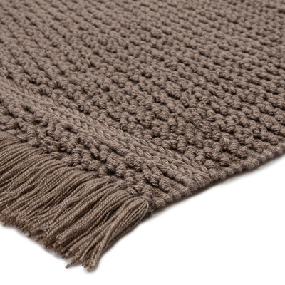 product image for Soleil Indoor/ Outdoor Solid Dark Taupe Rug by Jaipur Living 42