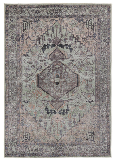 product image of abbott medallion green dark brown rug by jaipur living rug155389 1 546