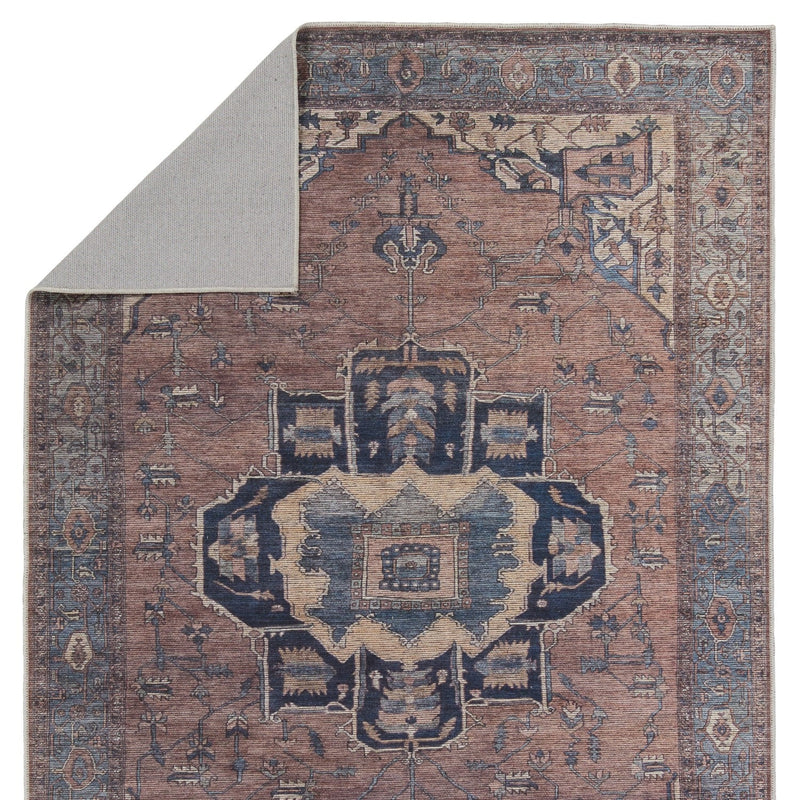 media image for barrymore medallion blue dark brown rug by jaipur living rug155395 3 246