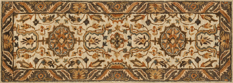 media image for Victoria Rug in Ivory & Dark Taupe by Loloi 281