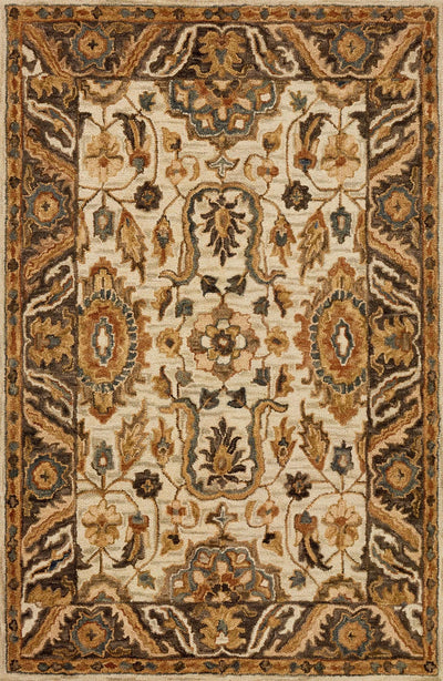 product image for Victoria Rug in Ivory & Dark Taupe by Loloi 73