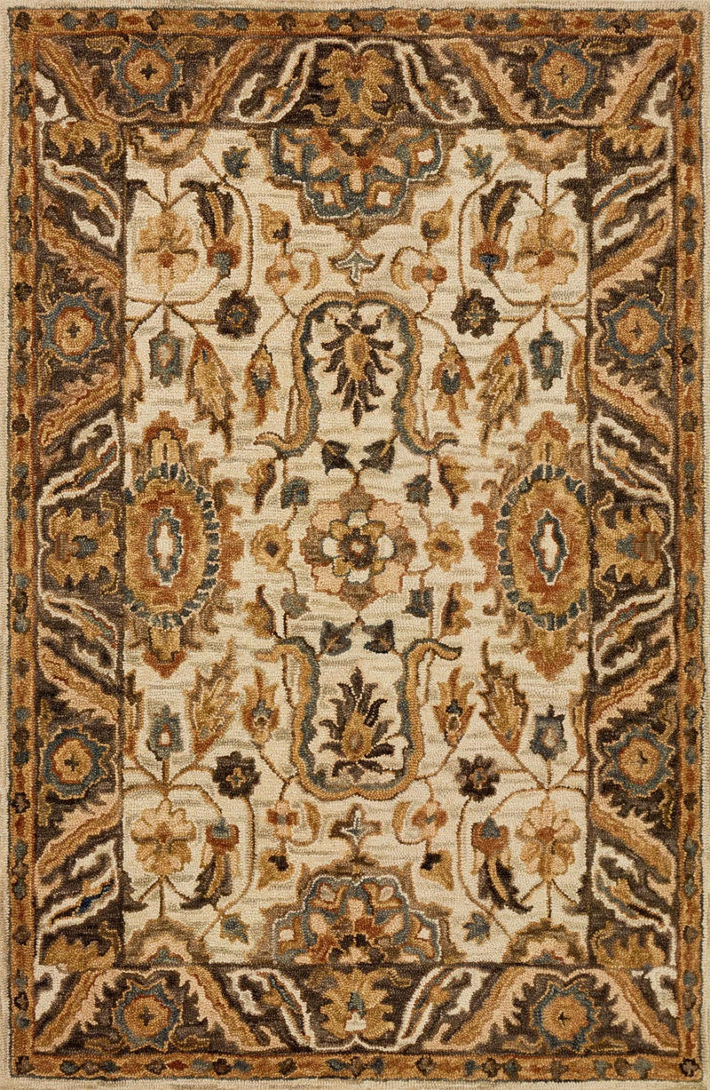 media image for Victoria Rug in Ivory & Dark Taupe by Loloi 239