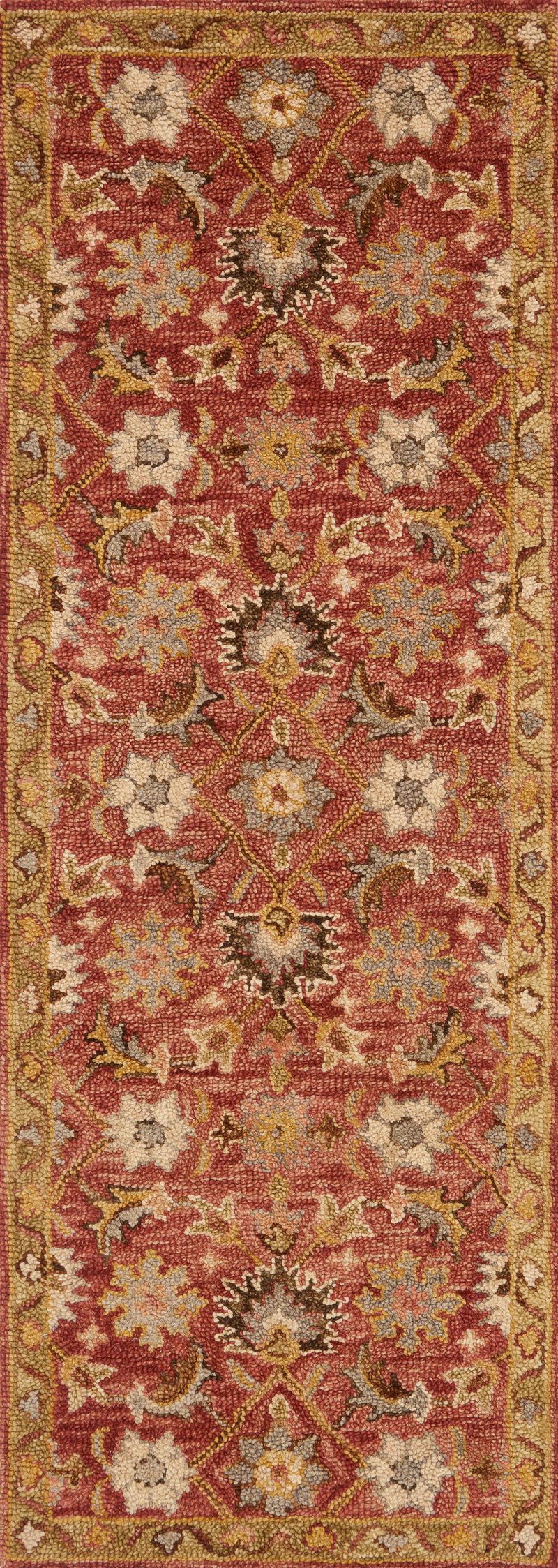 media image for Victoria Rug in Terracotta / Gold by Loloi 252