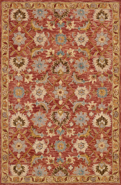 product image for Victoria Rug in Terracotta / Gold by Loloi 87