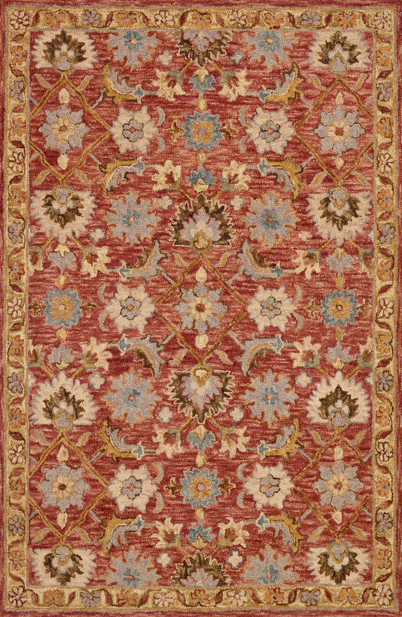 media image for Victoria Rug in Terracotta / Gold by Loloi 219