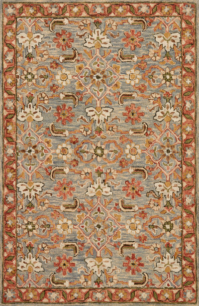 product image for Victoria Rug in Slate / Terracotta by Loloi 70