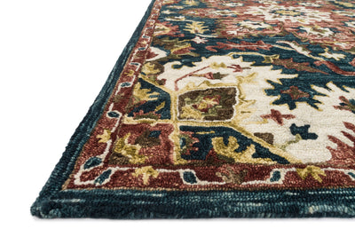 product image for Victoria Rug in Teal & Raspberry by Loloi 54