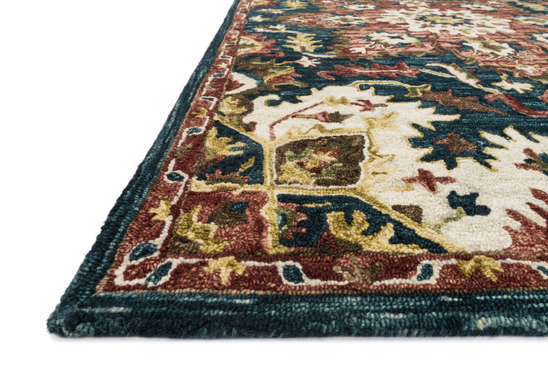 media image for Victoria Rug in Teal & Raspberry by Loloi 298