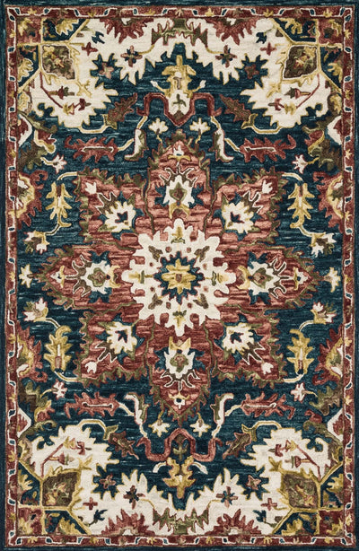 product image of Victoria Rug in Teal & Raspberry by Loloi 564
