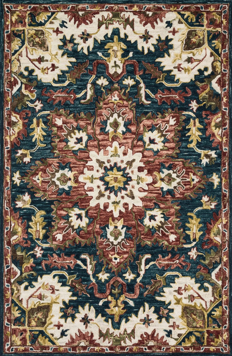 media image for Victoria Rug in Teal & Raspberry by Loloi 241