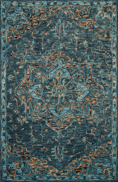 product image for Victoria Rug in Teal & Multi by Loloi 34