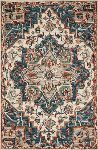 product image for Victoria Rug in Blue / Red by Loloi 48