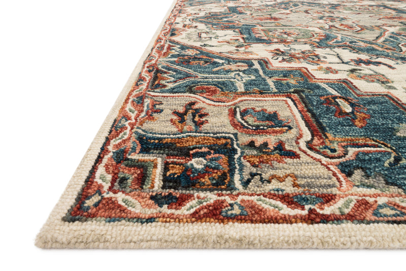 media image for Victoria Rug in Blue / Red by Loloi 22