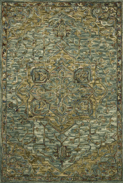 product image for Victoria Rug in Dark Green & Tabacco by Loloi 67