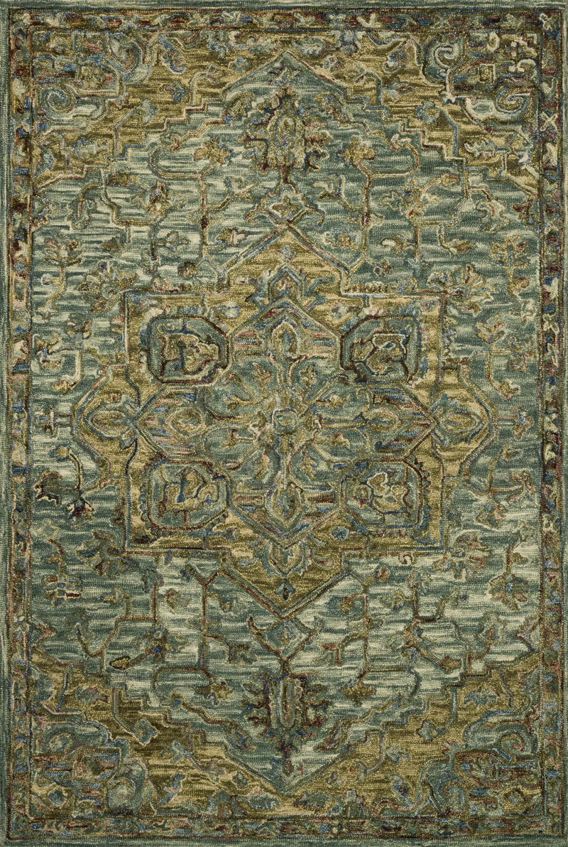 media image for Victoria Rug in Dark Green & Tabacco by Loloi 279