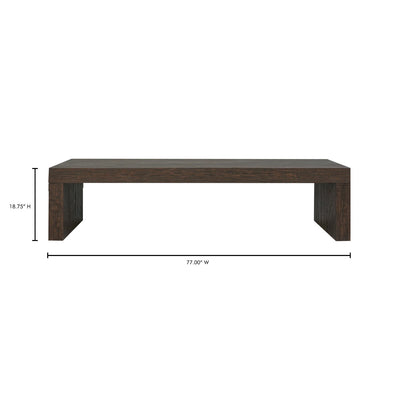 product image for evander rustic brown dining bench by bd la mhc vl 1076 03 4 18