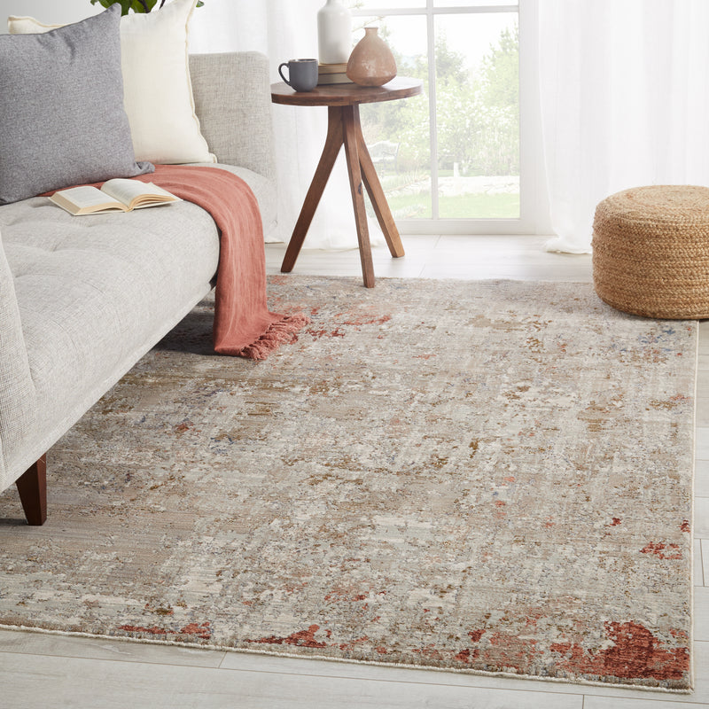 media image for Marzena Abstract Tan & Rust Rug by Jaipur Living 251