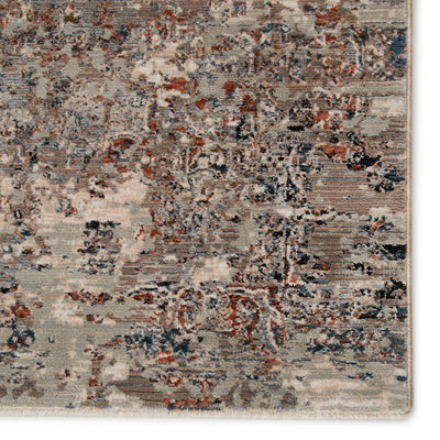 product image for Niran Medallion Gray & Rust Rug by Jaipur Living 56