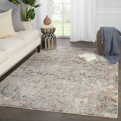 product image for Niran Medallion Gray & Rust Rug by Jaipur Living 89