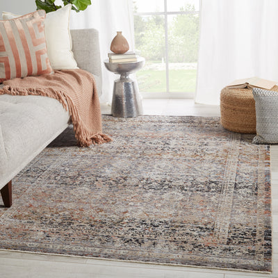 product image for Elio Oriental Gray & Black Rug by Jaipur Living 1