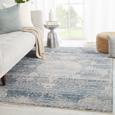 product image for Tolani Medallion Blue & Gray Rug by Jaipur Living 74