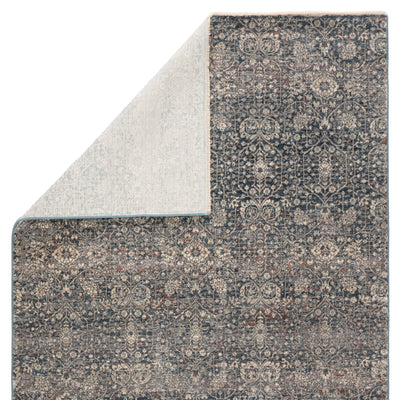 product image for Torryn Damask Gray & Blue Rug by Jaipur Living 63