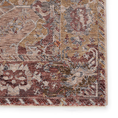 product image for Valentia Thessaly Gold & Maroon Rug 4 95