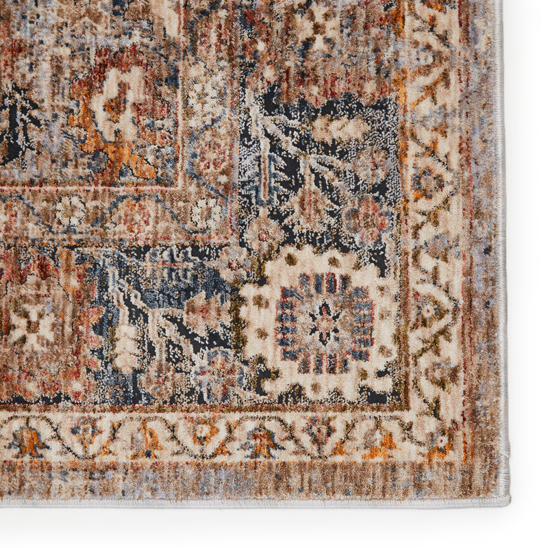 media image for Inari Oriental Light Taupe & Blue Rug by Jaipur Living 256