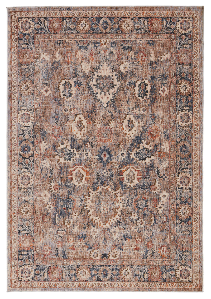 media image for Inari Oriental Light Taupe & Blue Rug by Jaipur Living 267