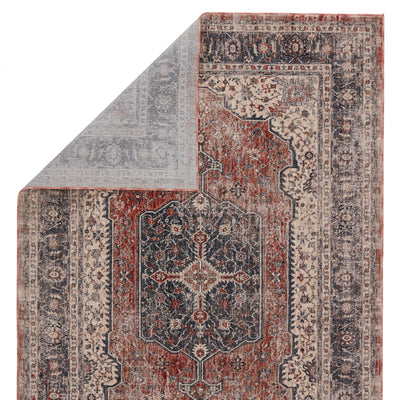 product image for Temple Medallion Gray & Red Rug by Jaipur Living 83