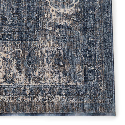 product image for Temple Medallion Blue & Gray Rug by Jaipur Living 96