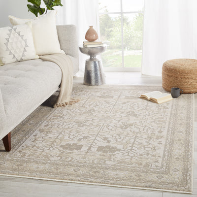 product image for Valentin Oriental Cream & Light Gray Rug by Jaipur Living 5