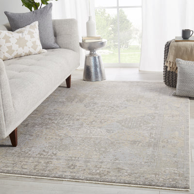 product image for Lourdes Trellis Gray & Cream Rug by Jaipur Living 72