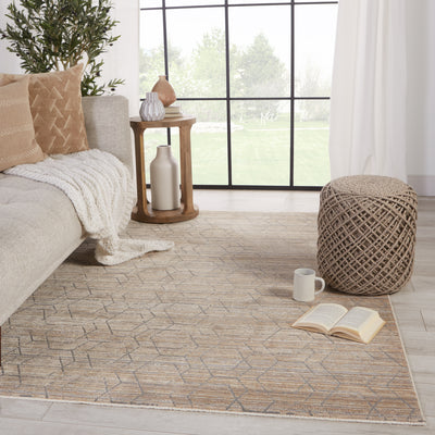 product image for Cavendish Trellis Tan & Grey Rug by Jaipur Living 37