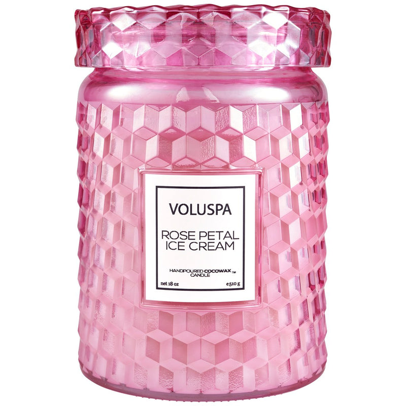 media image for rose petal ice cream large jar candle 2 246